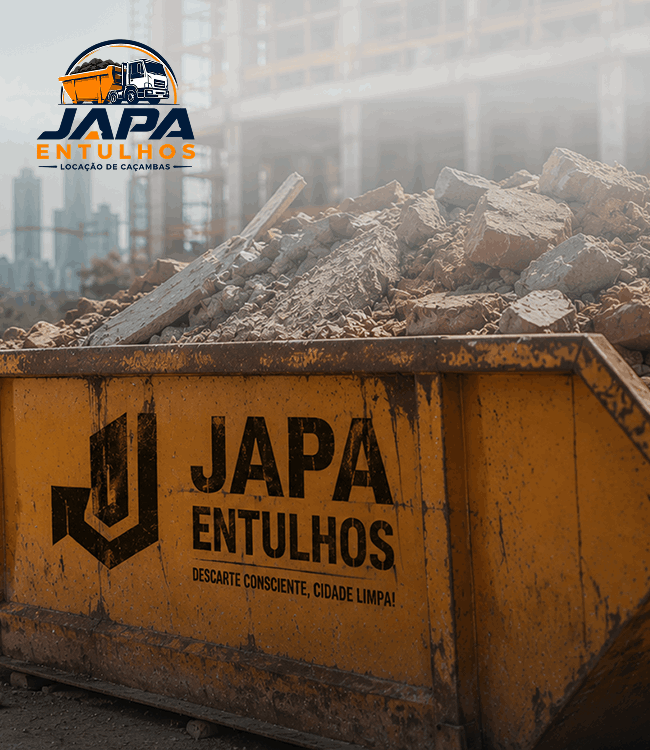 Aluguel de caçambas para retirada de entulho em Sorocaba com descarte consciente de resíduos da construção civil